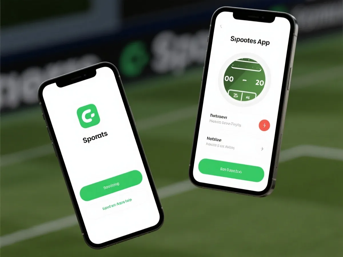 体育APP功能场景示意